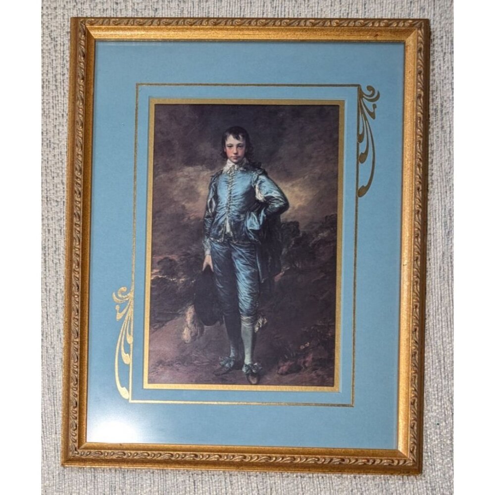 Custom Framed Blue Boy Art Print By Appleford 14" x 11" - Picture 4 of 12